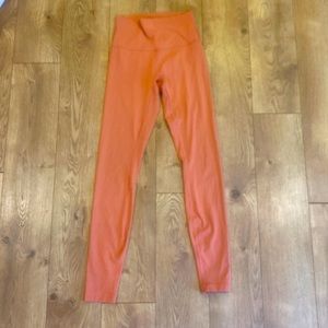 tan/orange colored lululemon leggings